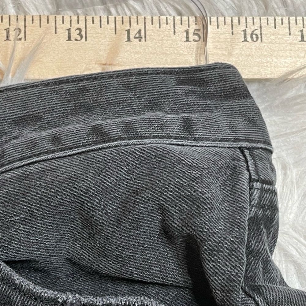 HOUSE OF CB Woman Straight Leg Trendy High Rise Wide Leg Jeans Dark - Picture 8 of 11